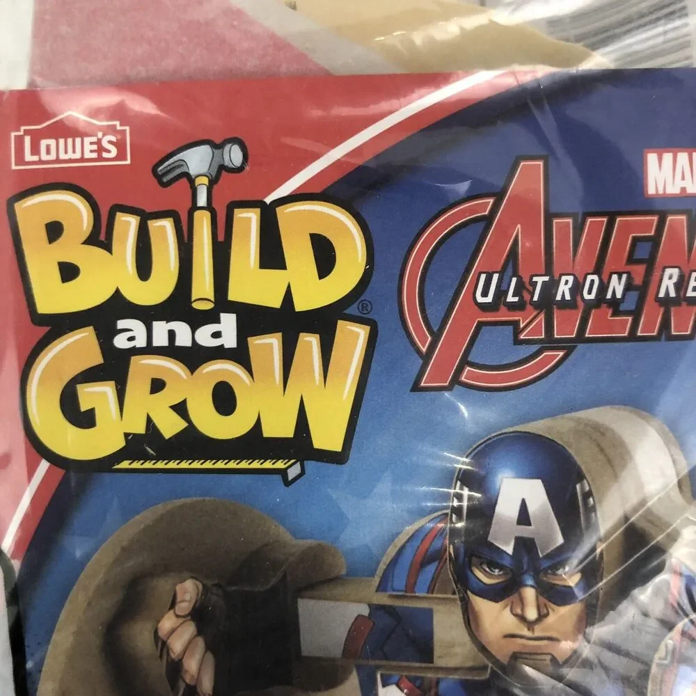 Model Marvel Avengers CAPTAIN AMERICA Lowe's Build and Grow Wooden Kit